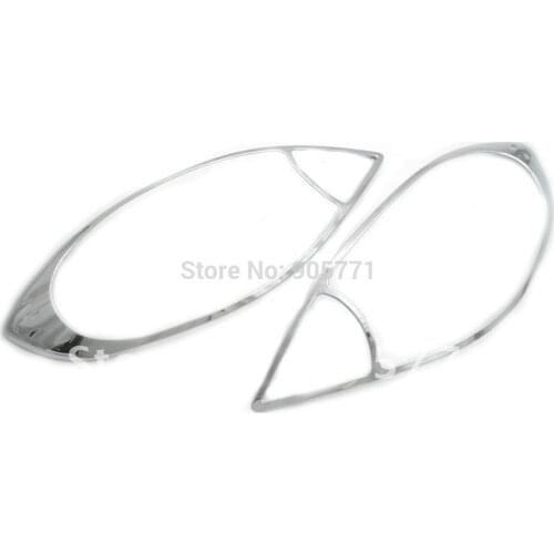 High Quality Triple Chrome Plated Head Light Cover for Nissan Versa Sedan 2012 Up Free Shipping