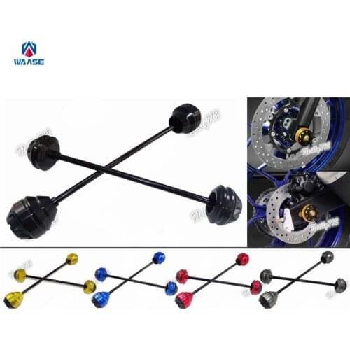 Waase Motorcycle MT09 Front & Rear Wheel Fork Axle Sliders Cap Crash Protector For Yamaha MT-09 FZ-09 2017 2018 2019 2020