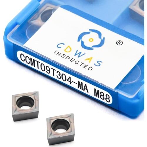 10pcs CCMT09T304 MA M88 High Quality Carbide Inserts Internal Turning Tool CNC Lathe Cutter Tools CCMT 09T304 Colorful Blades
