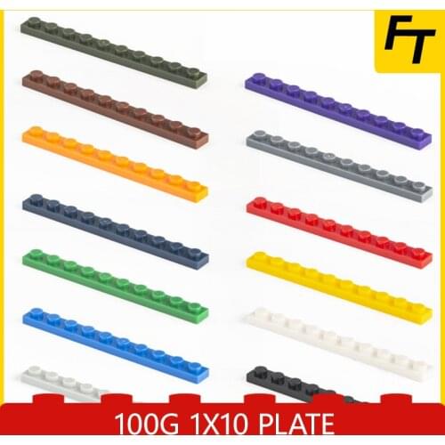 100g Small Particle 4477 MOC Building Block 1x10 Plate Board Brick Accessories Building Block Castle Toys