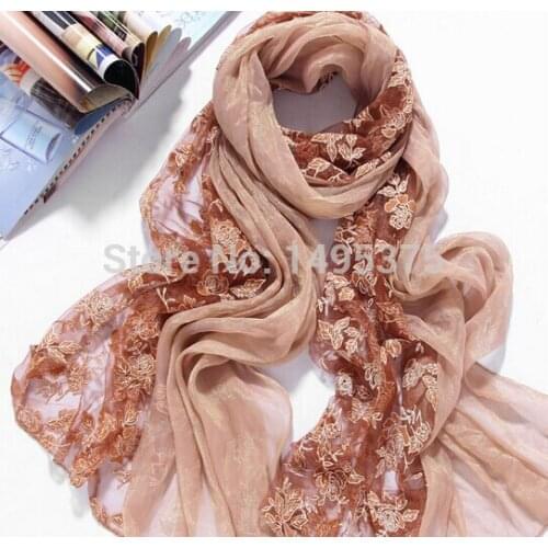 120pcs/lot spring&summer chiffon rose print lace silk Scarf scarves Shawl