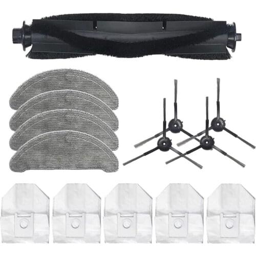 14 Pcs for Roidmi EVE Plus Robot Vacuum Cleaner Accessories Kit Dust Bag Mops Cloth Side Brush Roller Brush