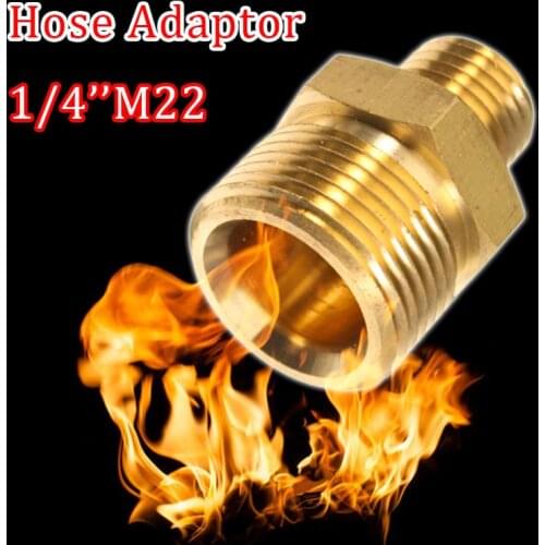 Car Washing Machine Adapter M22 Male X 1/4" Male Pressure Washer Hose Adaptor For K Automobile and Accessories