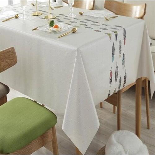 Free Shipping Cheap PVC Tablecloth Tea Cup Mat Cover Runner Water Oil Proof Anti-Scalding Dining Hot Sale Kitchen Antependium