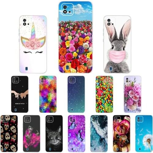 Phone Case Bumper For OPPO Realme C20 Cases 3D Paintten Silicone TPU Cover Coque For Realme C20 C 20 OPPO C20 6.5" Fundas Shell
