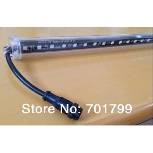 5pcs 2m long DMX512 360degree 3D LED digital meteor tube;3D dmx vertical tube;32pixels/each tube;IP65;DC12V;48W;30mm diameter