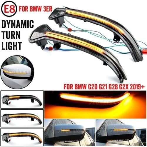 Dynamic Blinker For BMW 3er G20 G21 G28 G2x 2019 2020 LED Turn Signal Rearview Side Mirror Light Repeater Sequential Indicator