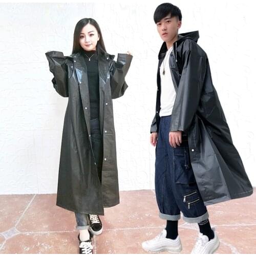 Women Raincoat Men Black Rain Clothes covers Impermeable Rainwear Capa de chuva chubasquero Poncho Waterproof Hooded Rain Coat