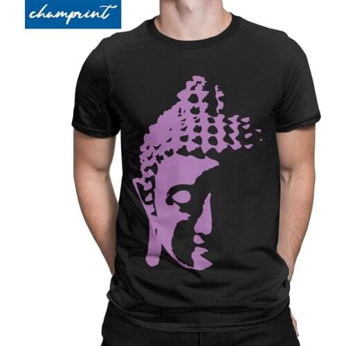 Vintage Buddha T-Shirt Men Round Collar Pure Cotton T Shirt Buddhism Spiritual Religion Short Sleeve Tee Shirt 4XL 5XL Tops