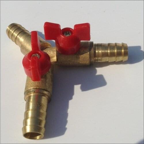 Brass Tee 3 Way Connector Copper Wire Quick Connector Aquarium Air Pump Adapter Fitting Gas Tube Repair Joints