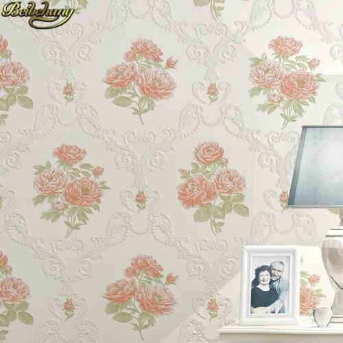 Beibehang papel de parede 3d floral Wallpaper for walls 3d bedroom wallpapers for living room TV backdrop wall paper background