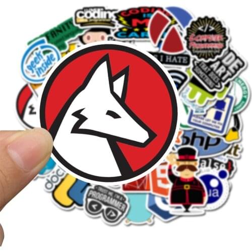 Software Laptop Sticker 50 PCS Programming Technology Programs Data Computer Stickers For Geek DIY Computer Laptop Phone For PS4