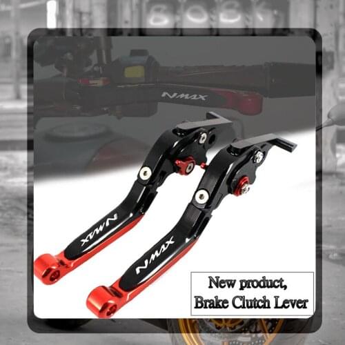 For YAMAHA NMAX 155 125 NMAX155 NMAX125 N-MAX 155 125 2015-2017 Motorcycle Folding Extendable Brake Clutch Levers LOGO NMAX