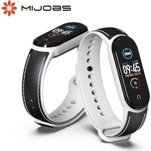 Strap For Mi Band 5 Bracelet Genuine Leather Band For Xiaomi Mi Band 6 Wristband New Style Miband 5 Strap Mijobs Design