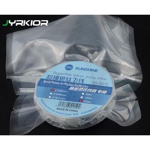 Jyrkior 0.009mm 200M Ultra-Fine Jump Wire Replacement For Precision Flexible Circuits Mobile Phone Mainboard Rework Repair Tools