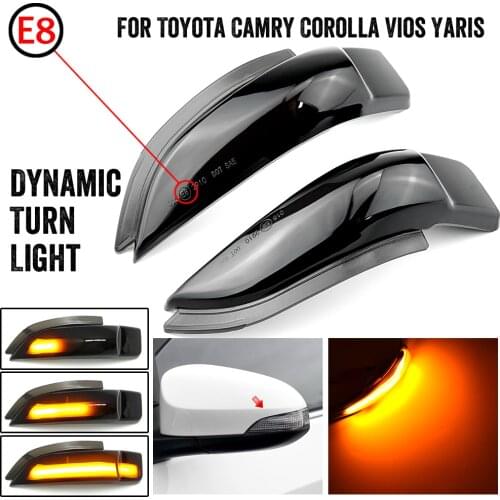 LED Dynamic Turn Signal Light Sequential Blinker For Toyota Corolla Camry Prius Vios CHR Yaris Venza Avalon Altis Scion iM