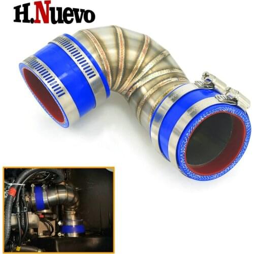 Motorcycle Exhaust Pipe Rear Tail Tube Link Tube For Vespa GTS 200 250 300 GTV 2013-2019 2020 2021 Stainless Steel Accessories