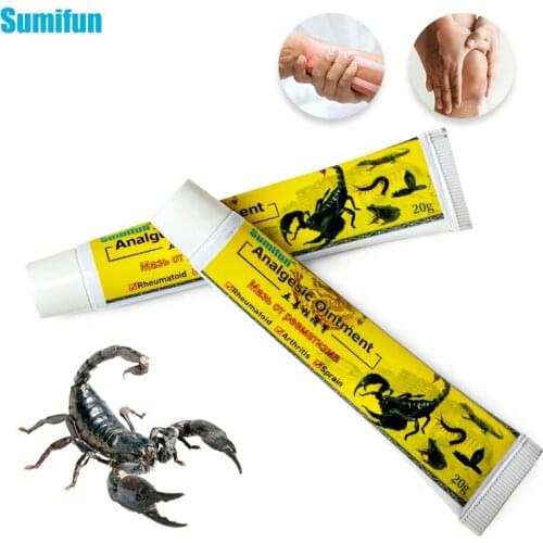Sumifun 1/2pcs Scorpion Analgesic Ointment Joint Arthritis Pain Neuralgia Acid Stasis Muscle Sprain Massage Medical Plaster