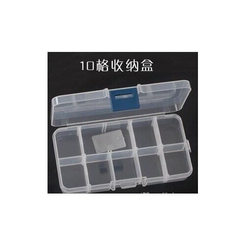 240 pcs/lot 10 Grid Removable Plastic Home Storage Organizer Boxes for Cosmetic Jewelry Pill Box Case High Quality