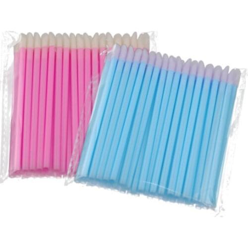 200 pcs Eyelash cleaner cotton swabs Makeup Lip Brush Lipstick Lip Glossy Wands Pen Cleaner Applicator Eyeshadow Brushes Tools