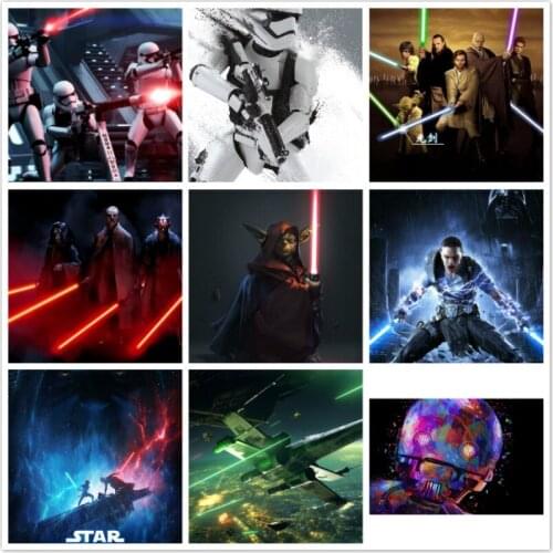 5D DIY Disney Star Wars Pictures Diamond Painting Full Square Diamond Mosaic Art Embroidery Cross Stitch Kits Home Decor Craft