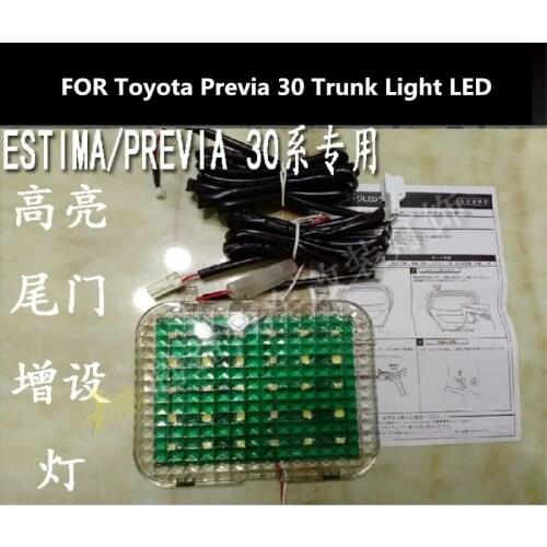Car trunk light LED FOR Toyota Previa 30 series estima tail trunk door reading light modification 12V 6000K