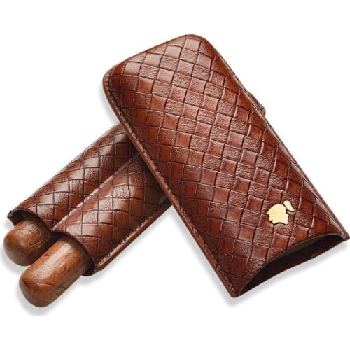 Cohiba Cigar Moisturizing Set Travel Moisture Cover Portable Cigar case 2 Pack Protective Case CD-1016