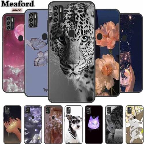 For ZTE Blade A7s 2020 Case Black Soft TPU Bumper Phone Case For ZTE Blade A7S A7 2020 Leopard Silicone Cool Coque For A 7S 2020