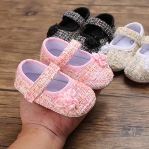 Baby Casual Shoes Infant Newborn Baby Girl Princess Walking Shoes Non-Slip Flower First Walkers Toddler Spring Autumn Shoes