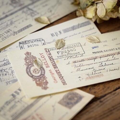 Retro Style Shooting Decoration Items Handwriting English Papers Photography Props For Jewelry Photo Studio Background Paper