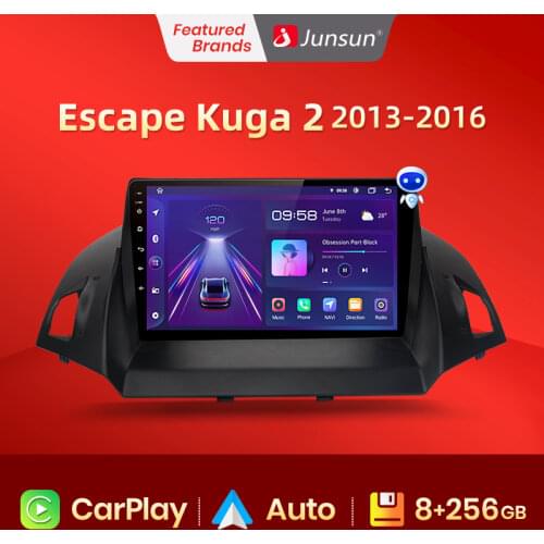 Junsun AI Voice Control 2+32GB Android 10 For Ford Kuga Escape 2013-2016 Car Radio Multimedia Video Player Navigation GPS 2 din