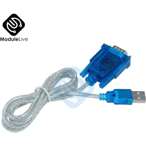 CH340 USB to RS232 COM Port Serial 9 Pin 9 Pins DB9 Cable Adapter Support Windows7 For PC PDA GPS Wholesale New