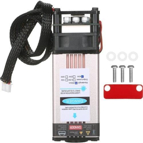 40W Laser Module Laser Head 450nm Engraving Module Replacement for Laser Engraving Machine CNC Laser Machine Wood Marking Tool