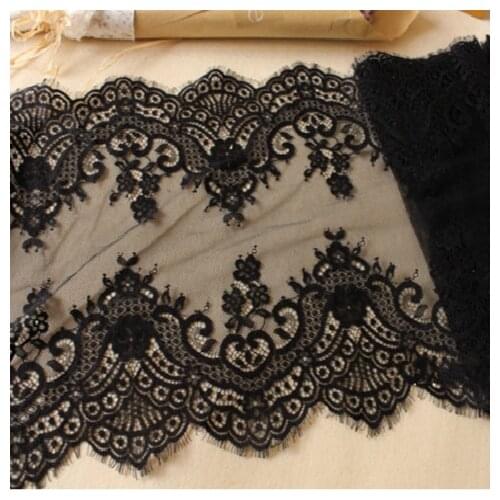 Hot-selling Bilateral Embroidered Eyelseh Lace Fabric Handmade DIY Clothing Accessories Wedding Decoration Width 37cm 3M/lot