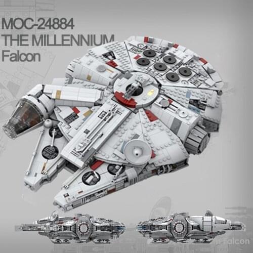 Creator Star Plan Space Ship Millennium-Falcon by Stifos MOC-24884 Building Block Model Movie Series DIY Bricks Toys Kid Gifts