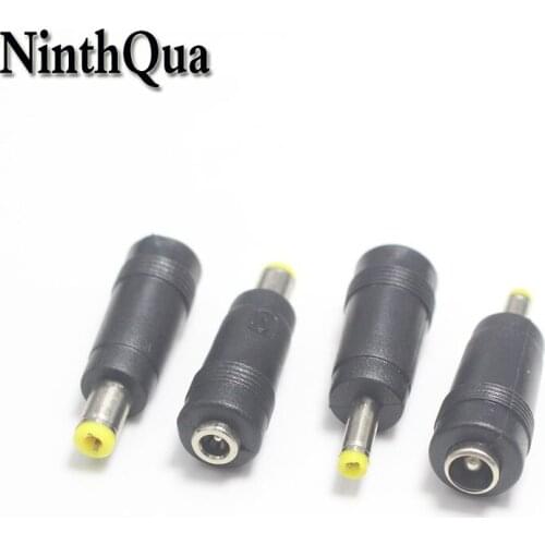NinthQua 1pcs 4.0*1.7mm to 5.5*2.5mm Male Plug to Female Jack DC Power Charger Connector Adapter Laptop Charging