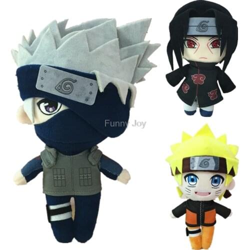 New Funny Joy 20CM Naruto Plush Doll Kakashi Doll Catching Machine Uchiha Ltachi Doll Toy