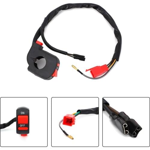 Motorcycle Engine Start and On Off Switch Right Side starter engine Run Stop Button For Honda XR650L XL600V Transalp 600