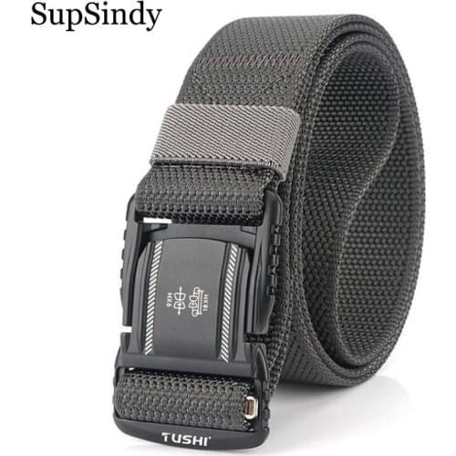 SupSindy Military Combat Tactical belts for Men Quick Release Metal Buckle Mans Canvas belt nylon Training Waistband male strap