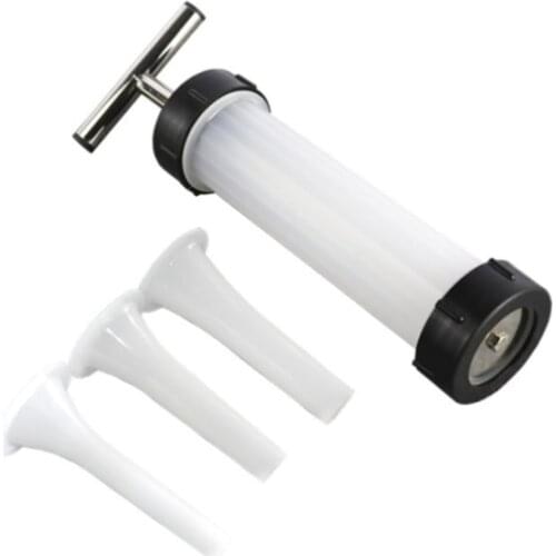 Manual Push Sausage Maker Sausage Stuffer Tube Meat Filling Tool For Home Food Grade Enema Machine For Household