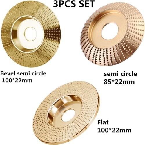 Wood Grinding Wheel Rotary Disc Sanding Woodworking Carving Abrasive Disc Tools For Angle Grinder 4inch Bore 22mm