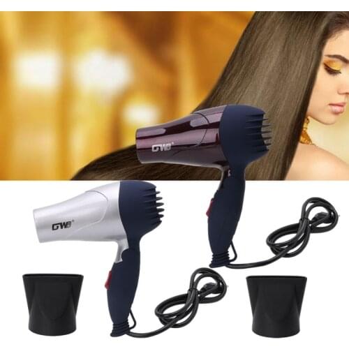 GW555 Foldable Hair Blow Dryer Low Noise Traveller Household Blower 220V EU Plug