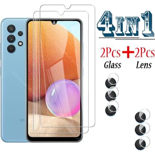 4-in-1 A 32 Screen Tempered Glass Protector On The For Samsung Galaxy A32 5G A31 A3 3 2 31 A325 A326 Camera Lens Protective Film