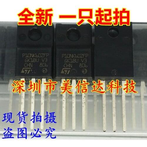 100% New&original STP10NK60ZFP P10NK60ZFP 10A600V TO220F