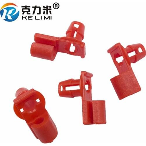 KE LI MI Special Door Lock Buckle Red Interior Accessories Car Door Rod Lock