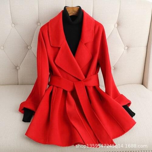 2020 LZG women coats fall clothes for women double breasted coat korean coats women cape coat