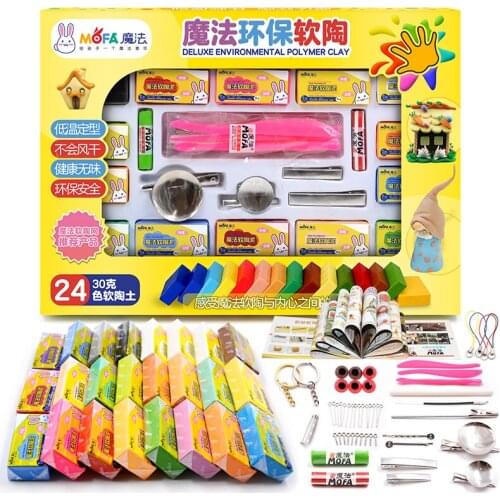 24-colour soft clay suit Ceramic Handicraft Soft ceramics polymer clay