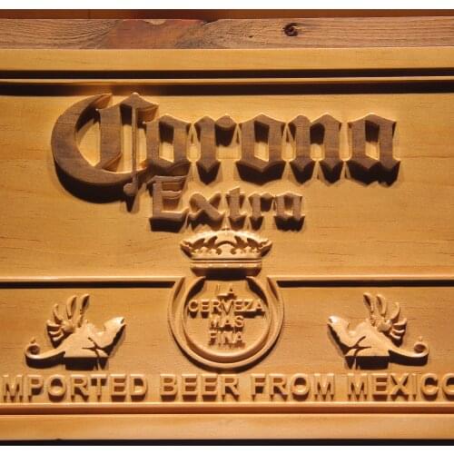 Corona Extra Beer 3D Wooden Signs