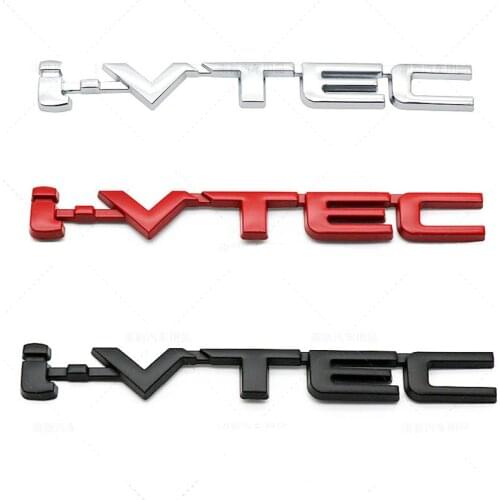 3D Metal i-VTEC Logo Emblem Badge Car Rear Truck Decals Car Sticker Car Stying For Honda City Accord SPIRIOR CIVIC Cb400 i-VTEC