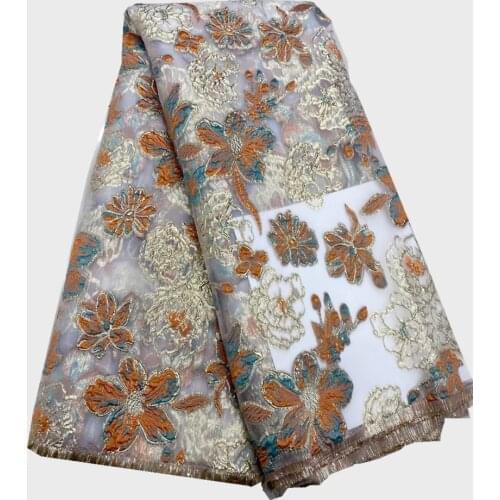 African French Mesh Lace Fabric High Quality Shinny Brocade Lace Nigerian Wedding Lace French Tulle Lace Fabric for Lady Dress